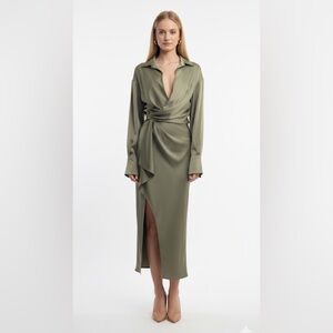Jonathan Simkhai midi shirt dress size S
